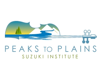 Peaks to Plains Suzuki Institute logo design by savvyartstudio