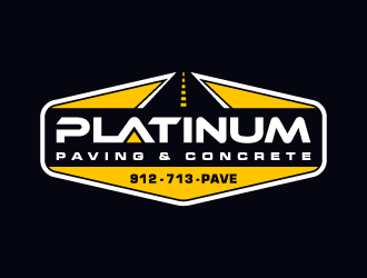 Platinum Paving & Concrete  logo design by shadowfax