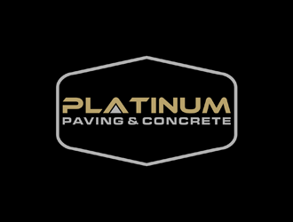 Platinum Paving & Concrete  logo design by johana