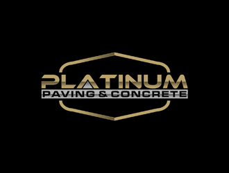 Platinum Paving & Concrete  logo design by johana