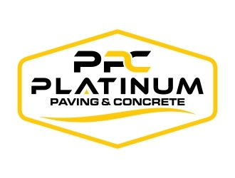 Platinum Paving & Concrete  logo design by dibyo