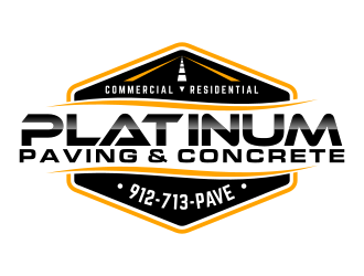 Platinum Paving & Concrete  logo design by Dakon