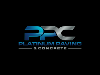 Platinum Paving & Concrete  logo design by ndaru