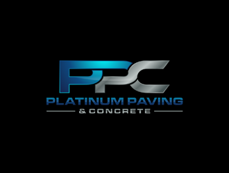 Platinum Paving & Concrete  logo design by ndaru