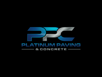 Platinum Paving & Concrete  logo design by ndaru