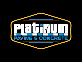 Platinum Paving & Concrete  logo design by adwebicon
