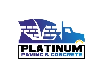 Platinum Paving & Concrete  logo design by adwebicon