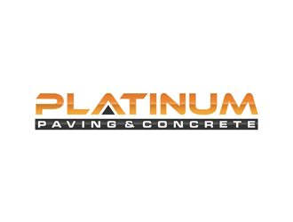 Platinum Paving & Concrete  logo design by ndaru