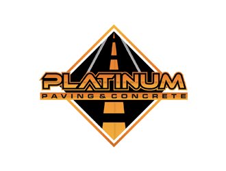 Platinum Paving & Concrete  logo design by ndaru