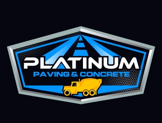 Platinum Paving & Concrete  logo design by Suvendu