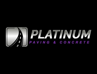 Platinum Paving & Concrete  logo design by Suvendu