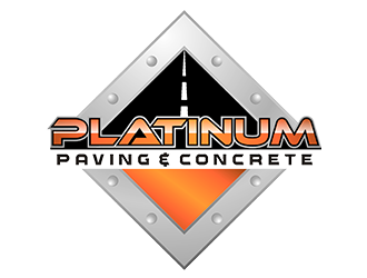 Platinum Paving & Concrete  logo design by zeta