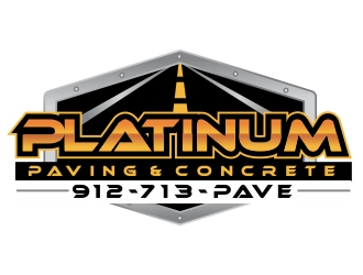 Platinum Paving & Concrete  logo design by ruki