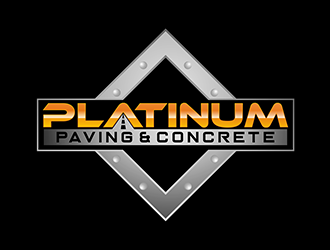 Platinum Paving & Concrete  logo design by zeta
