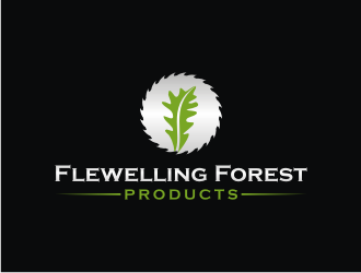 Flewelling Forest Products logo design by mbamboex