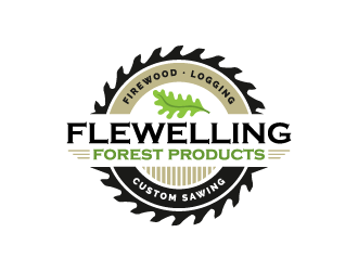 Flewelling Forest Products logo design by shadowfax