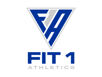 Fit 1 Athletics  logo design by cintoko