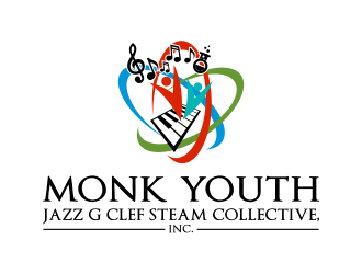 Monk Youth Jazz and STEAM Collective, Inc. logo design by done