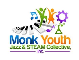 Monk Youth Jazz and STEAM Collective, Inc. logo design by ingepro