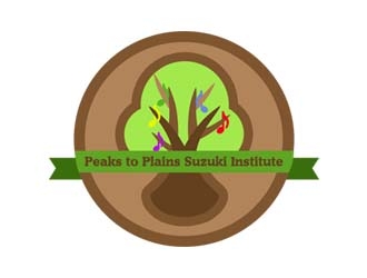 Peaks to Plains Suzuki Institute logo design by Laxxi