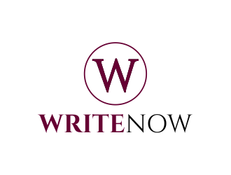 Write Now logo design by WooW