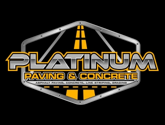 Platinum Paving & Concrete  logo design by Cekot_Art