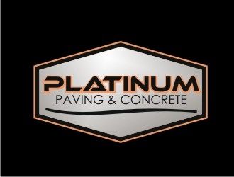 Platinum Paving & Concrete  logo design by berkahnenen