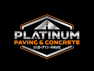 Platinum Paving & Concrete  logo design by jaize