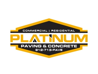 Platinum Paving & Concrete  logo design by MarkindDesign
