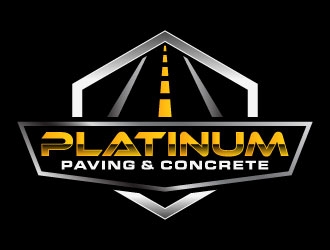 Platinum Paving & Concrete  logo design by daywalker