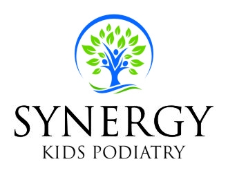 Synergy Kids Podiatry logo design by jetzu
