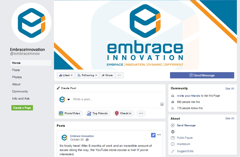 Embrace Innovation logo design by scriotx