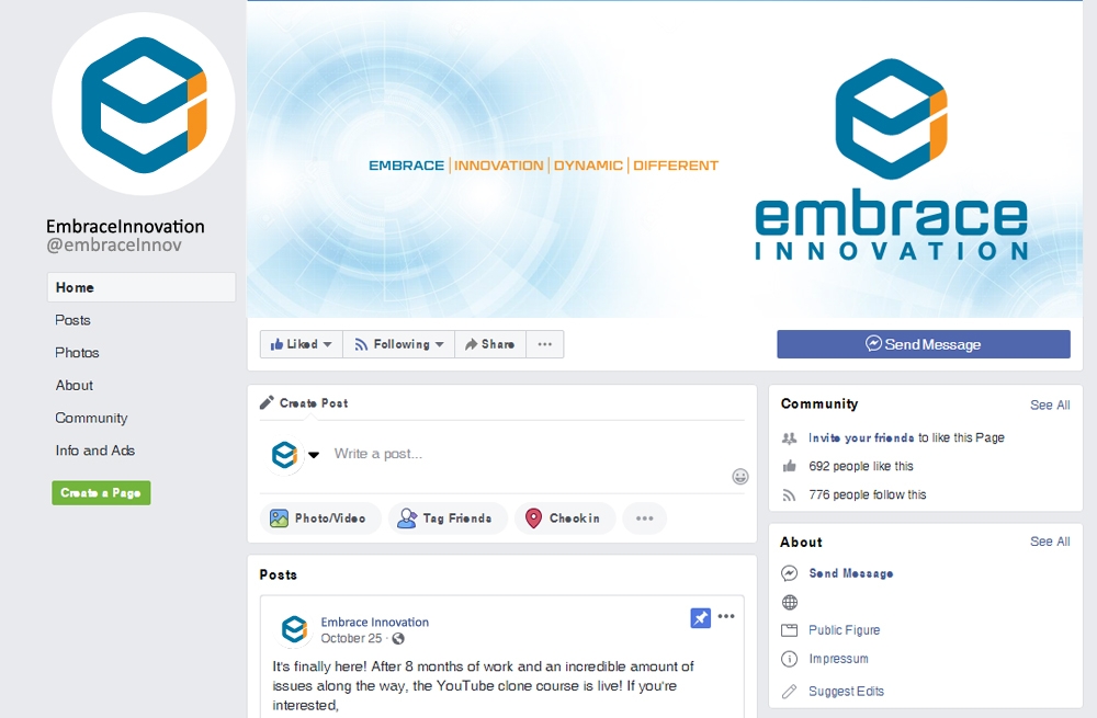 Embrace Innovation logo design by scriotx