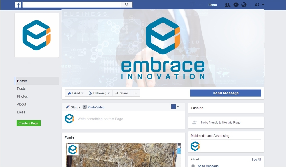 Embrace Innovation logo design by ManishKoli
