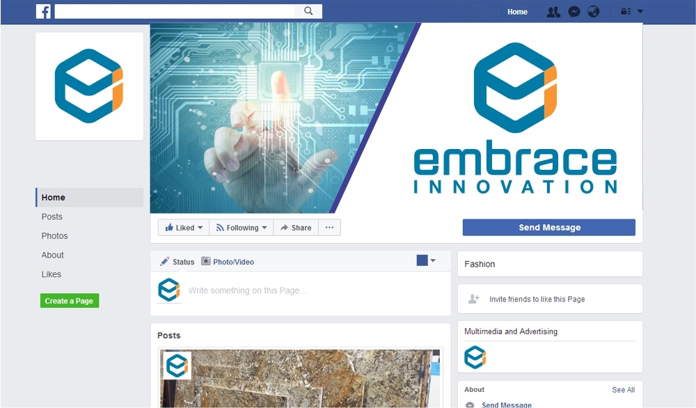 Embrace Innovation logo design by ManishKoli