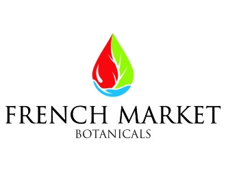 French Market Botanicals logo design by jetzu