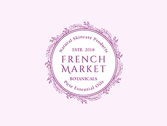 French Market Botanicals logo design by wonderland