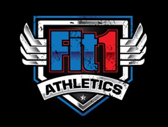 Fit 1 Athletics  logo design by shere