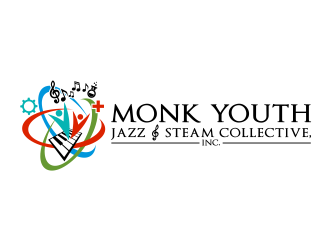 Monk Youth Jazz and STEAM Collective, Inc. logo design by done