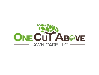 One Cut Above Lawn Care LLC logo design by fawadyk