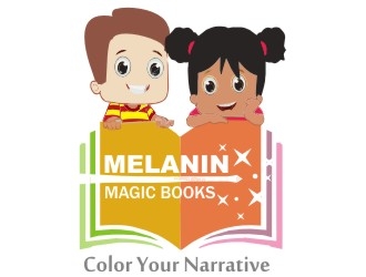 Melanin Magic Books logo design by artomoro