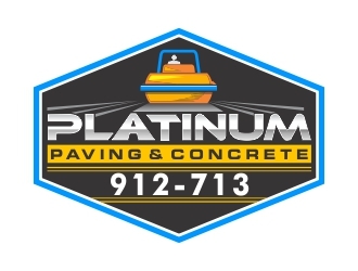 Platinum Paving & Concrete  logo design by crearts