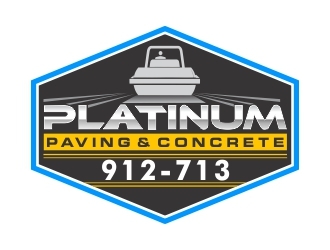 Platinum Paving & Concrete  logo design by crearts