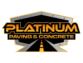 Platinum Paving & Concrete  logo design by ORPiXELSTUDIOS