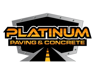Platinum Paving & Concrete  logo design by ORPiXELSTUDIOS