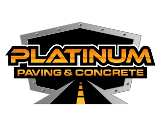 Platinum Paving & Concrete  logo design by ORPiXELSTUDIOS