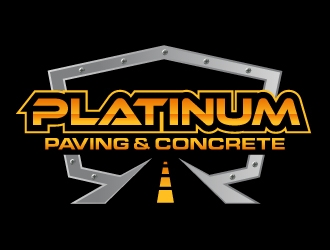 Platinum Paving & Concrete  logo design by ORPiXELSTUDIOS