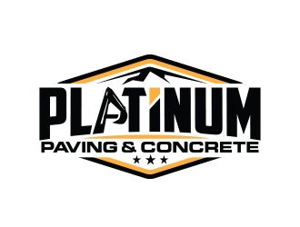 Platinum Paving & Concrete  logo design by Eliben