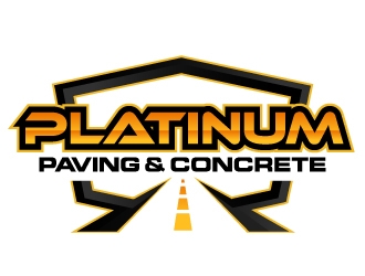 Platinum Paving & Concrete  logo design by ORPiXELSTUDIOS