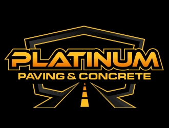 Platinum Paving & Concrete  logo design by ORPiXELSTUDIOS